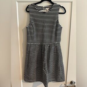 J. Crew stripe dress. Size L. NWOT